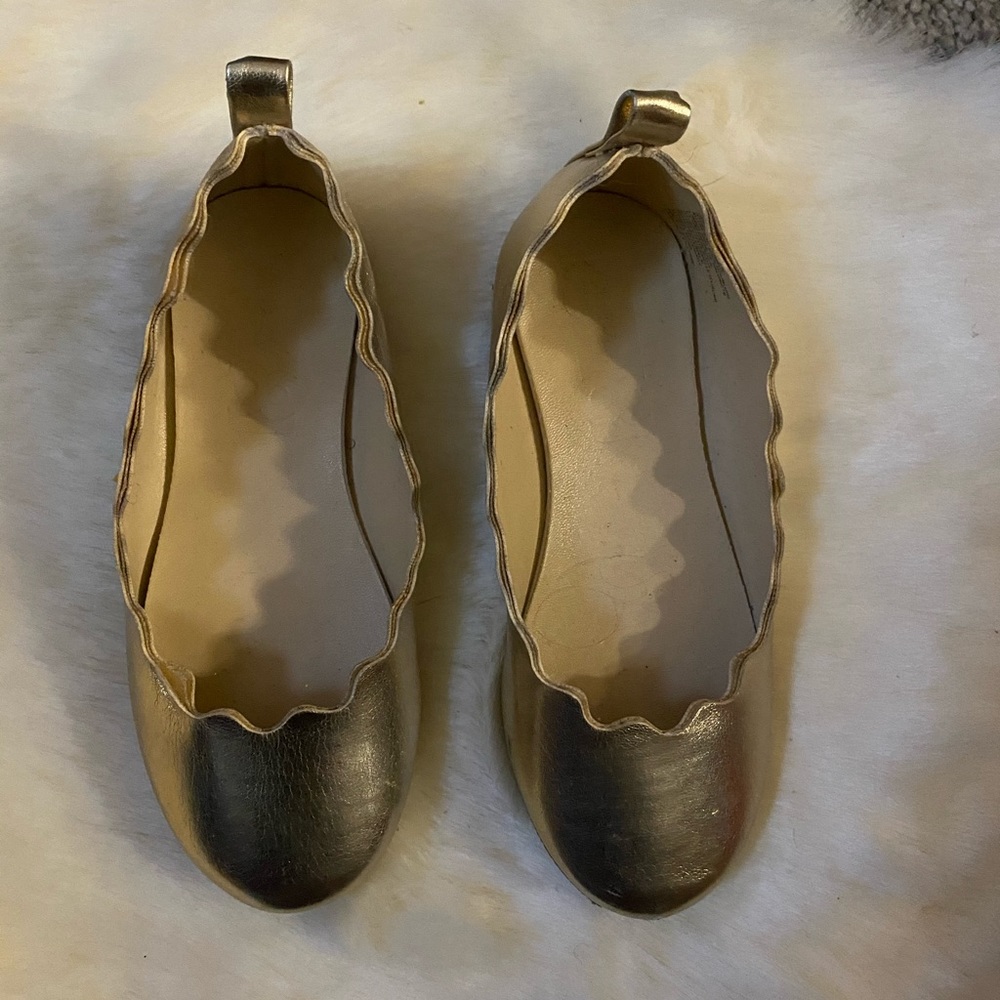 Toddler Girl Gold Flat